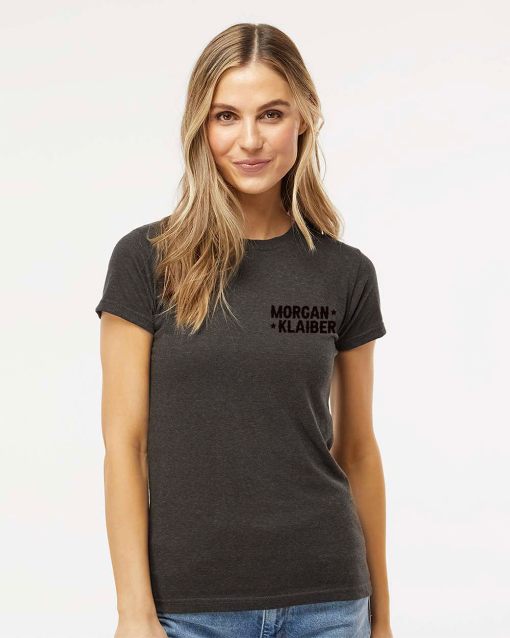 Morgan Klaiber - Women's T - Shirt (Black Chest Logo)