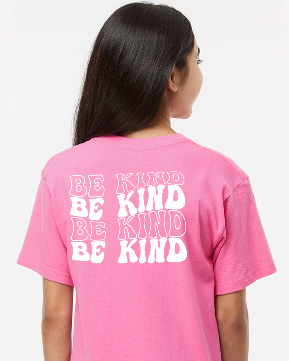 Dr. Roy Wilson - PINK SHIRT DAY - Be Kind Wave All White - Youth T-Shirt