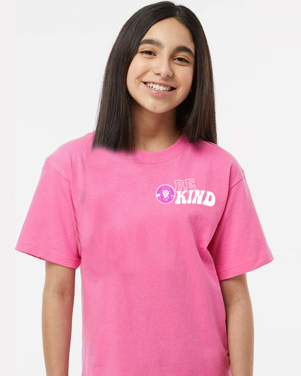 Dr. Roy Wilson - PINK SHIRT DAY - Be Kind Wave All White - Youth T-Shirt