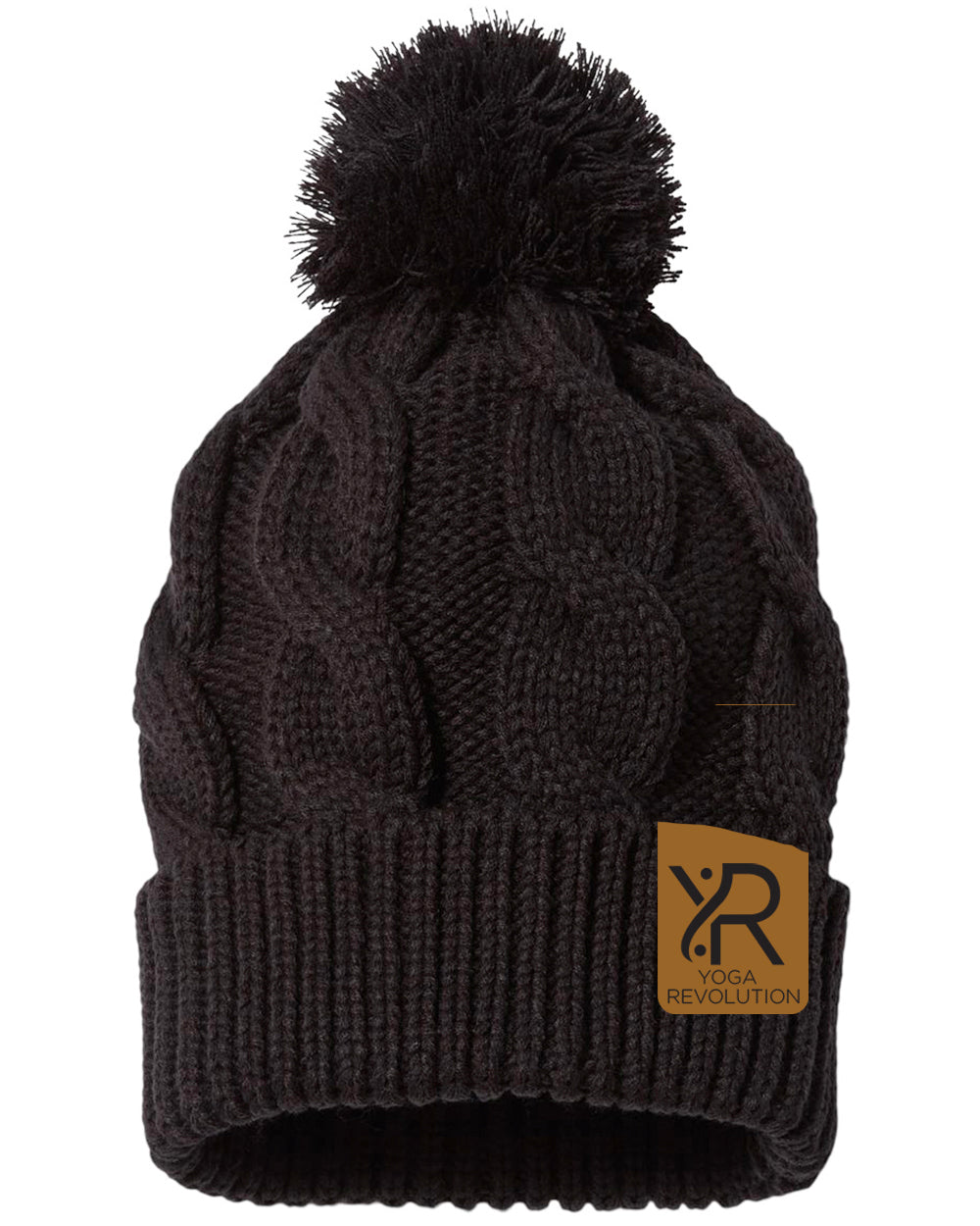 YR- Chunk Twist Cuffed Beanie - Patch Logo