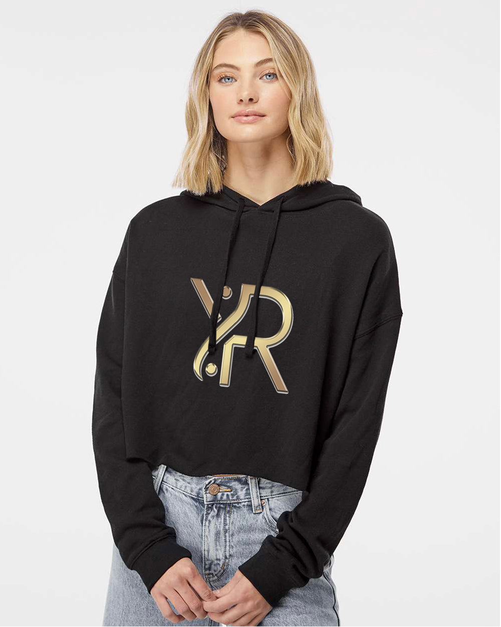 YogaRevolution - Women's Cropped Hoodie (Full Chest Logo)