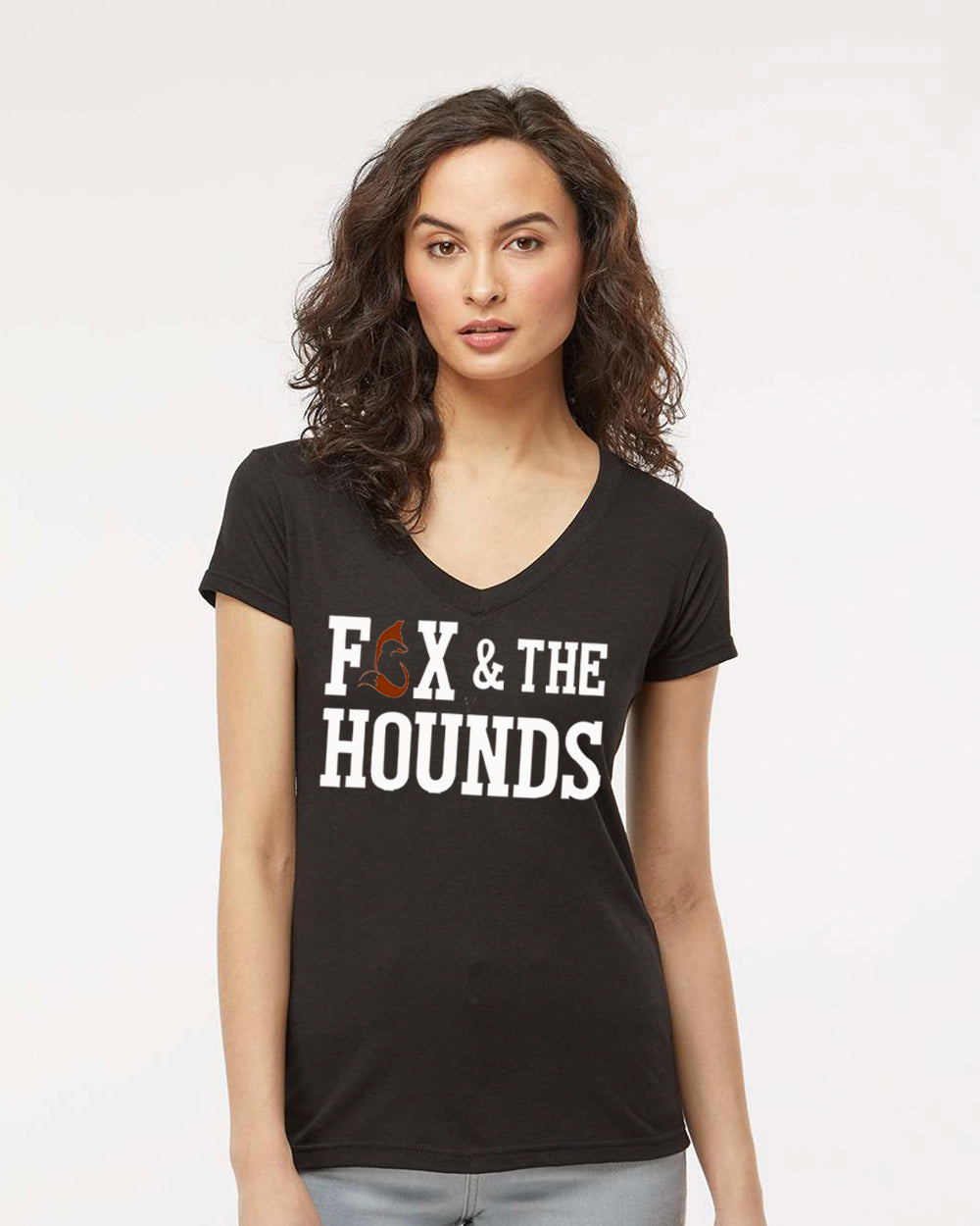 F&H - Women's V-Neck (White Logo)