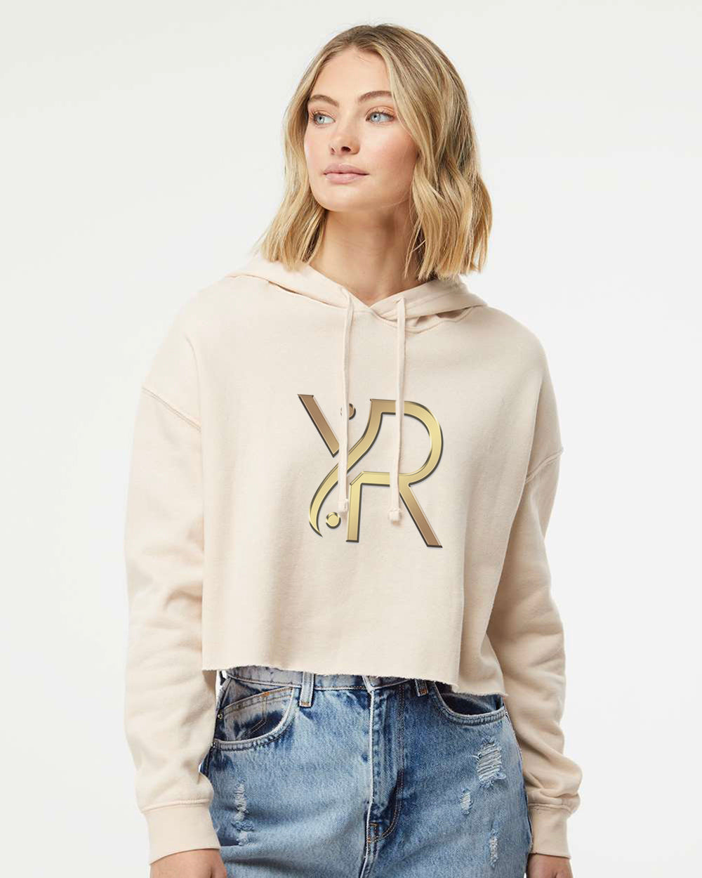 YogaRevolution - Women's Cropped Hoodie (Full Chest Logo)