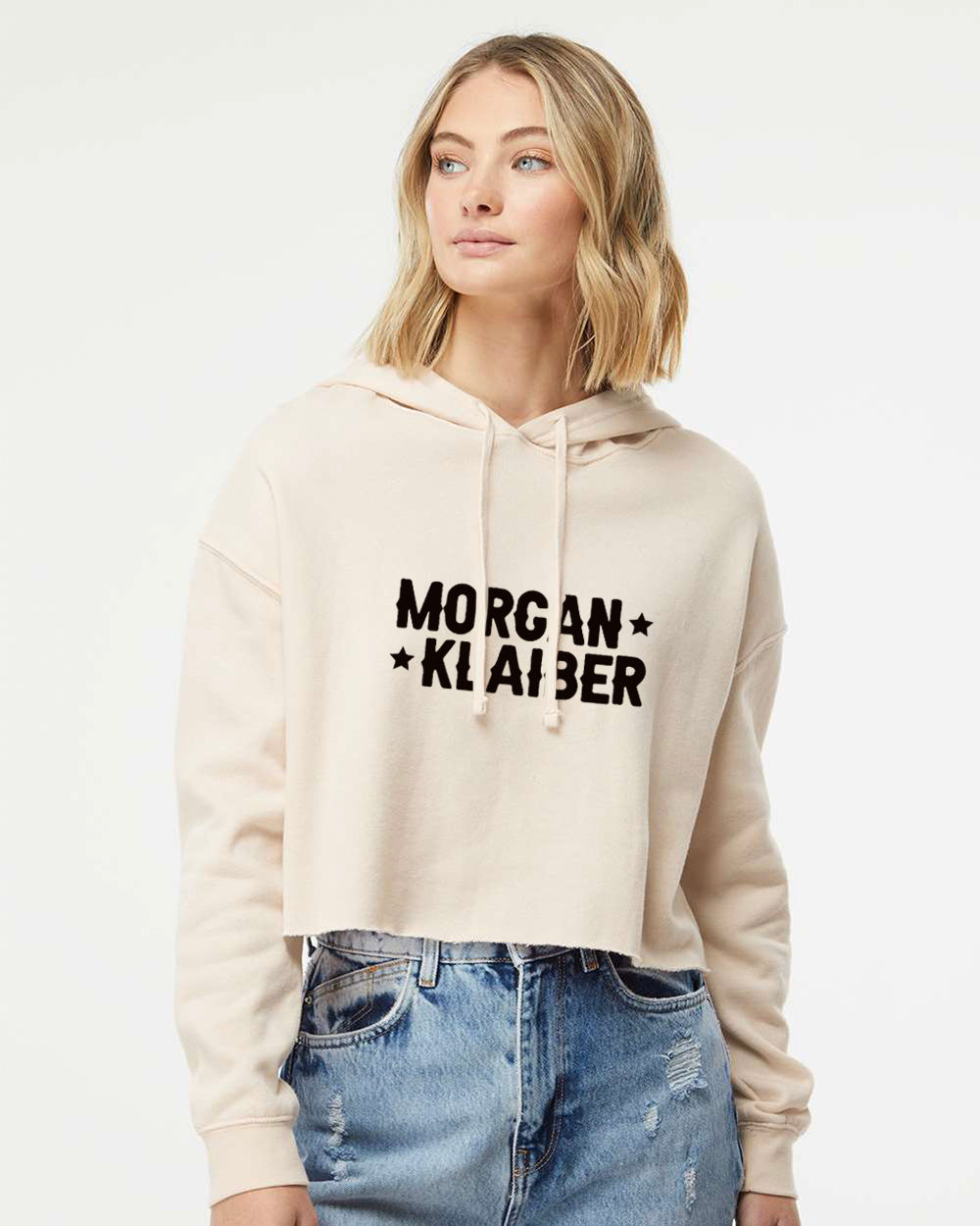 Morgan Klaiber - Cropped Hoodie (Black Logo)