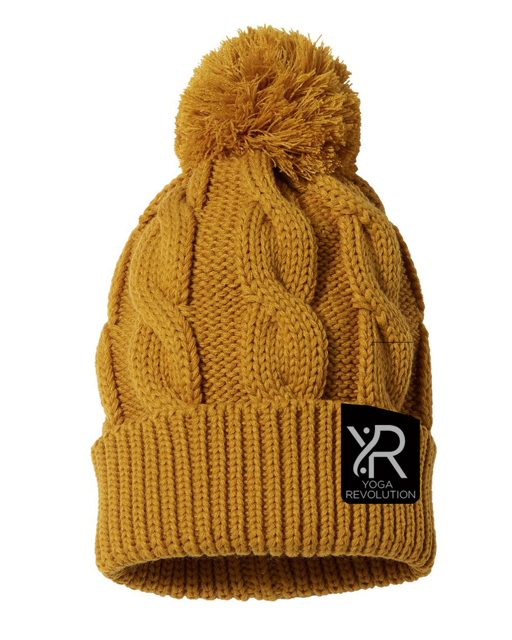 YR- Chunk Twist Cuffed Beanie - Patch Logo