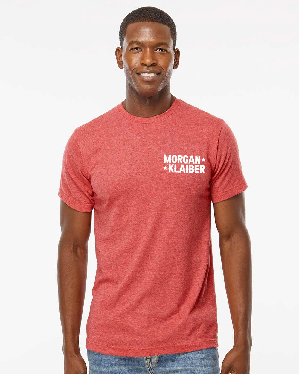 Morgan Klaiber - Men's T - Shirt (White Chest Logo)