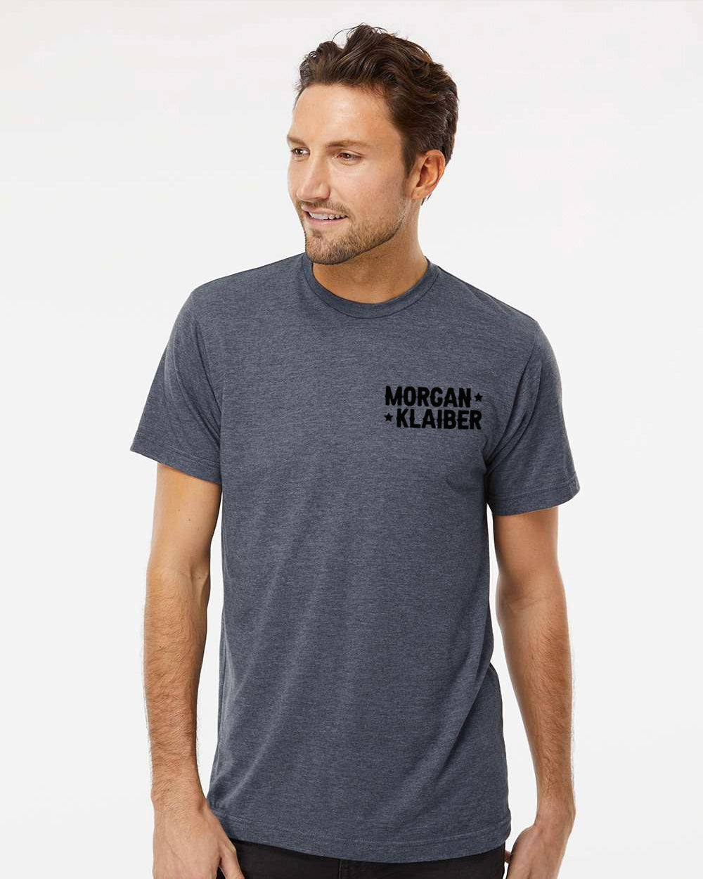 Morgan Klaiber - Men's T - Shirt (Black Chest Logo)