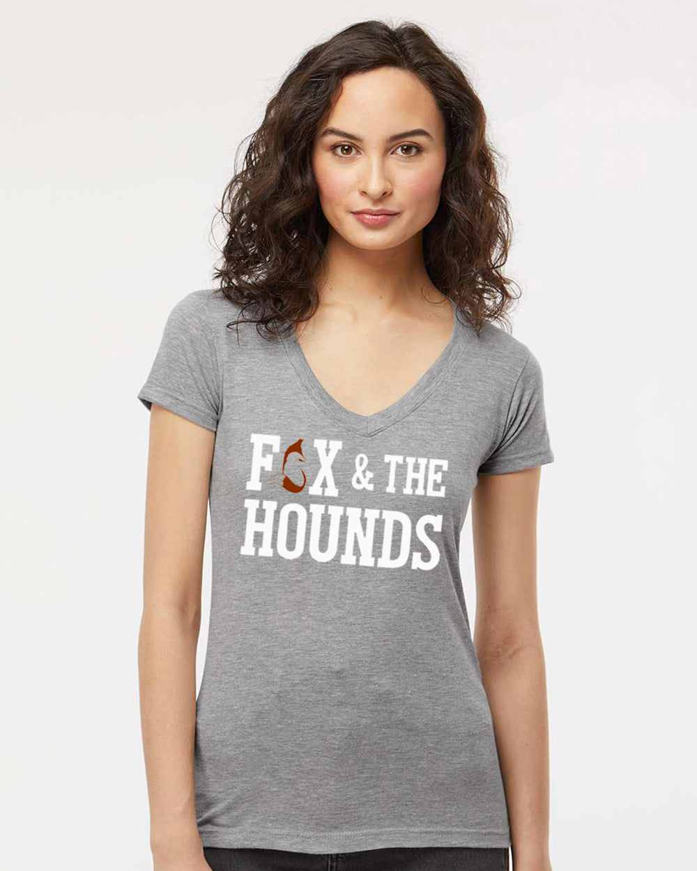 F&H - Women's V-Neck (White Logo)