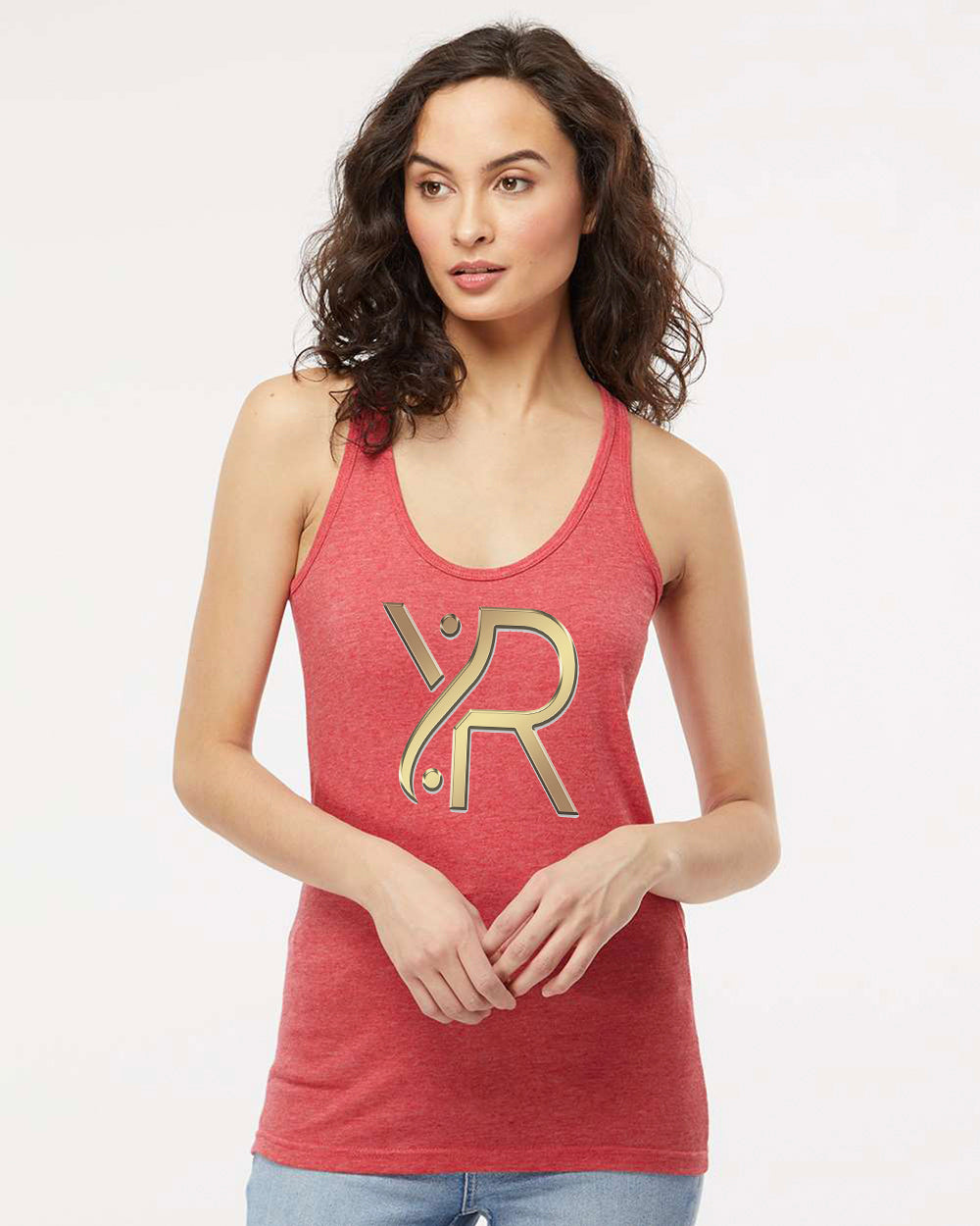 YR - Women's Racerback Tank (Full Chest Logo)