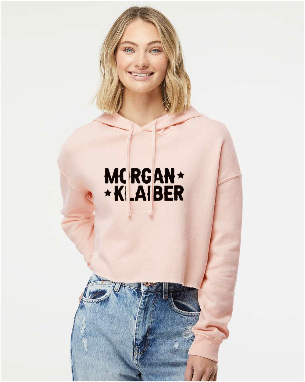 Morgan Klaiber - Cropped Hoodie (Black Logo)