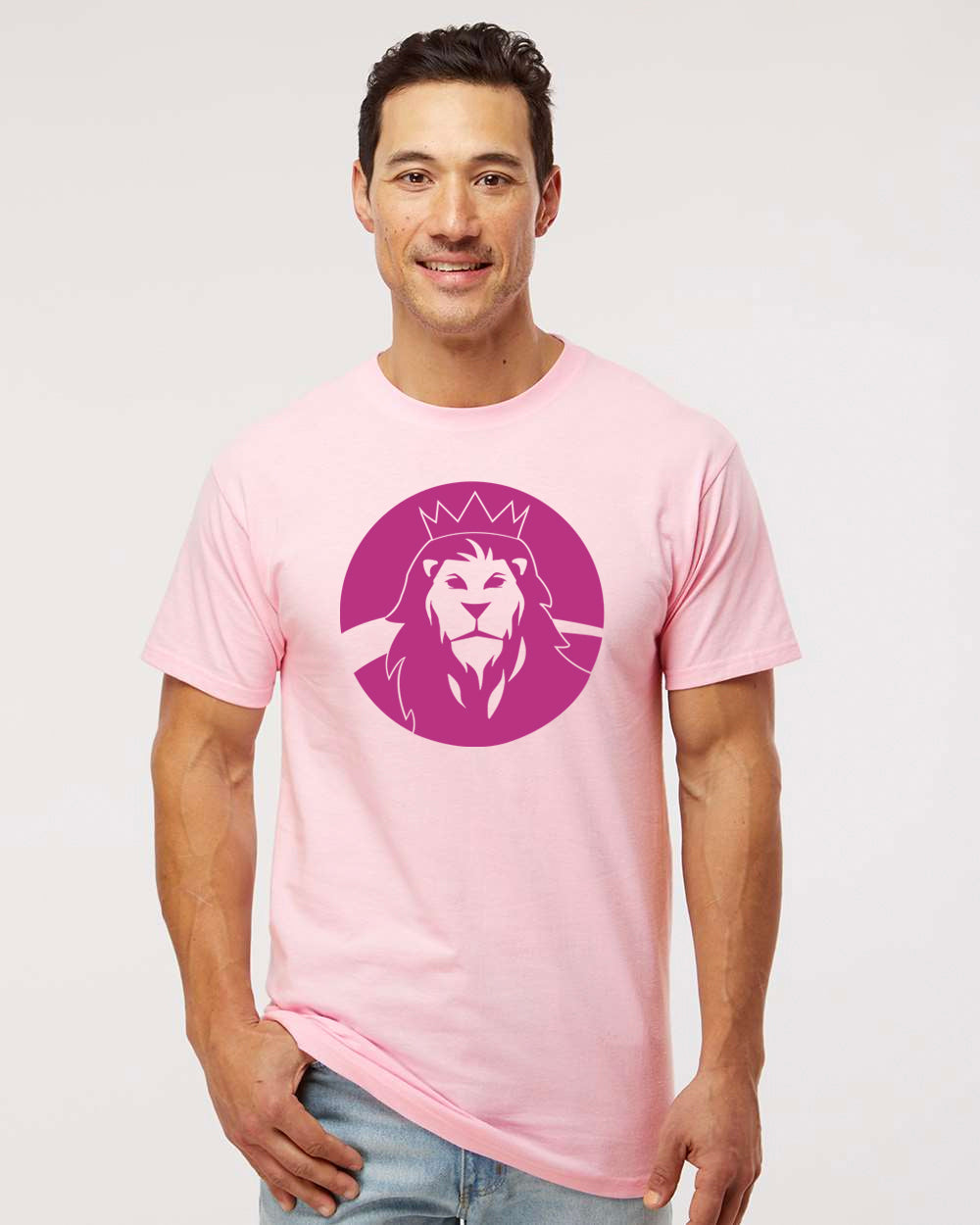 Dr. Roy Wilson - PINK SHIRT DAY - Lion Logo - Men's T-Shirt