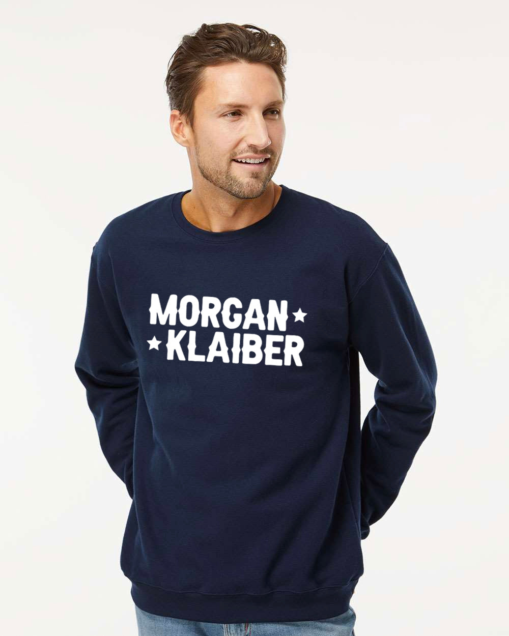 Morgan Klaiber - Unisex Crewneck (White Logo)