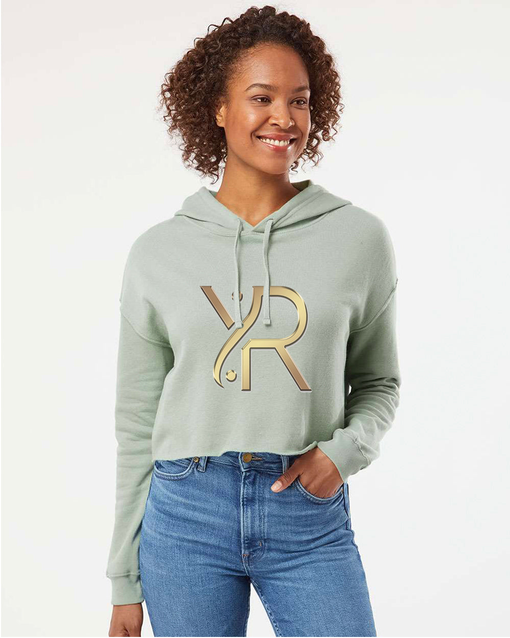 YogaRevolution - Women's Cropped Hoodie (Full Chest Logo)